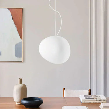 Suspension En Galets Blancs-Lampe Veilleuse